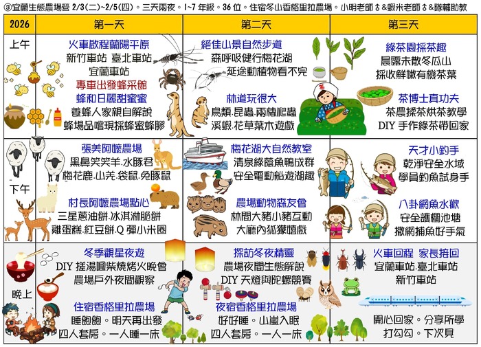 【轉知】「2026生態素養冬令營」暨參展「2026臺灣國際昆蟲博覽會」圖片