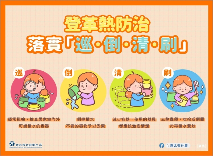 登革熱宣導圖文海報